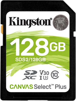 Модуль флеш-пам'яті Kingston 128GB SDXC Canvas Select Plus 100R C10 UHS-I U3 V30 99-00017984 фото